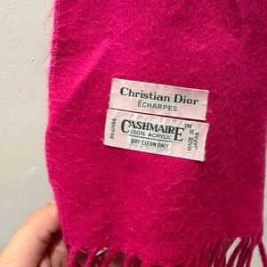 Vintage Christian Dior cashmaire scarf